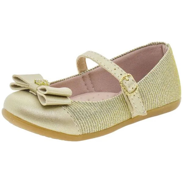 Sapatilha Infantil Feminina Lily Kids - 18106 OURO 24