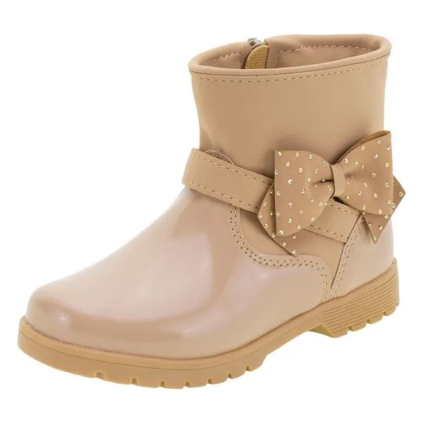 Bota Infantil Feminina Lily Kids - 15068 BEGE 01 27