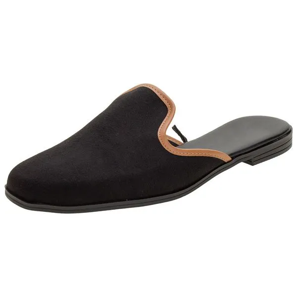 Sapato Feminino Mule Vivet - 5701101 PRETO/CAMURÇA 36