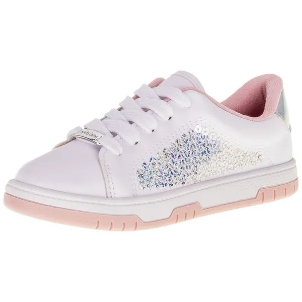 Tênis Infantil Molekinha - 2562105 BRANCO/ROSA 30
