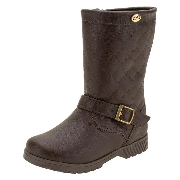 Bota Infantil Feminina Lily Kids - 15079 CAFÉ 20