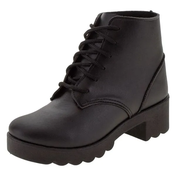 Bota Coturno Infantil Kidy - 1350042 PRETO 33