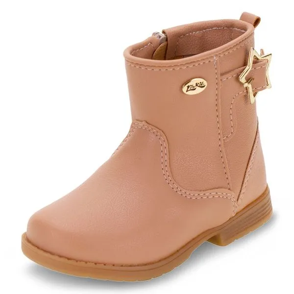 Bota Infantil Feminina Lily Kids - 15070 SALMÃO 27