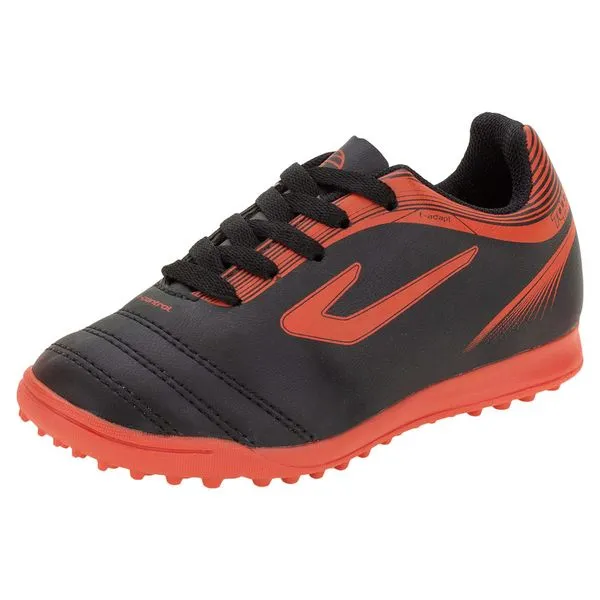 Chuteira Infantil Society Cup III Topper - 01480004 PRETO/VERMELHO 35