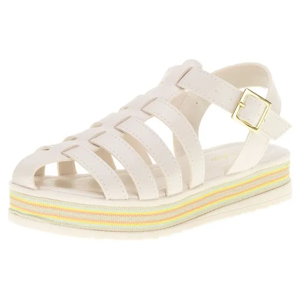 Sandália Infantil FlatForm Tininha - 29048 MARFIM 32