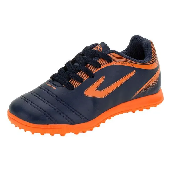 Chuteira Infantil Society Cup III Topper - 01480004 AZUL/LARANJA 35