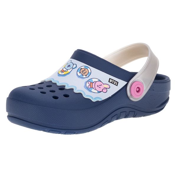 Babuche BT21 Cute Friends Grendene Kids - 22696 MARINHO 28