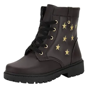 Bota Infantil Feminina Coturno Gracinha 880 CAFÉ 29