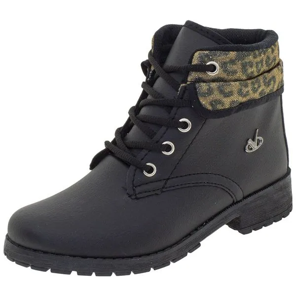 Bota Infantil Feminina Via Vip - VV5127 PRETO 32