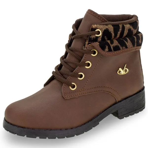 Bota Infantil Feminina Via Vip - VV5127 CAFÉ 01 27