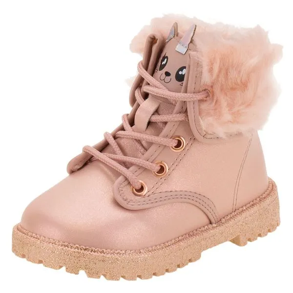 Bota Feminina Infantil Baby Molekinha - 2126404 ROSA 17