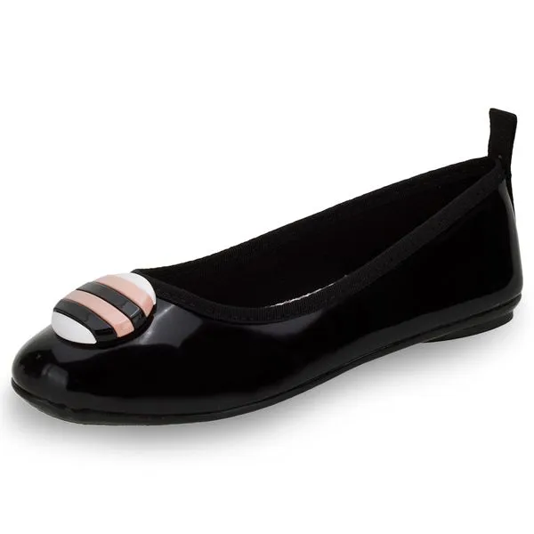 Sapatilha Infantil Feminina Molekinha - 2502360 VERNIZ/PRETO 27
