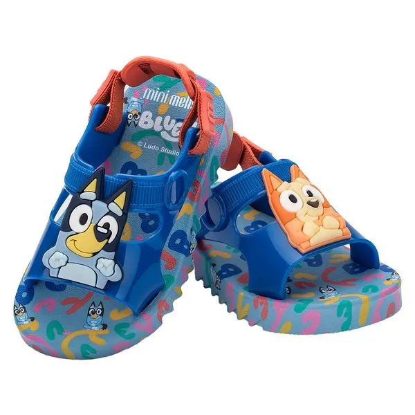 Mini Melissa Hop + Bluey Baby 36176 AZUL/LARANJA 22