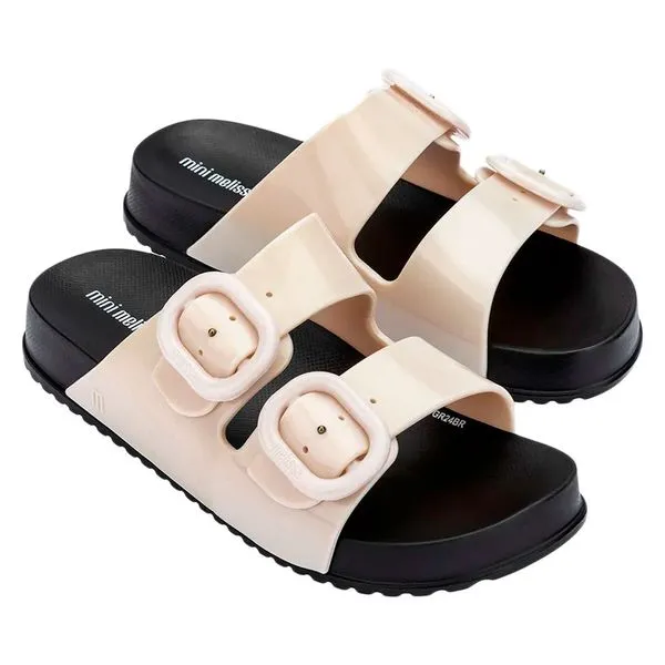Mini Melissa Cozy Slide Infantil 35685 BEGE/PRETO 29