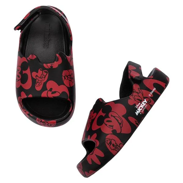 Mini Melissa Free Cute + Mickey And Friends Baby 35924 PRETO/VERMELHO 19