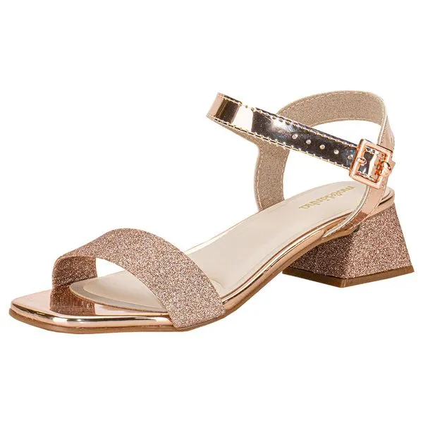 Sandália Infantil Feminina Molekinha 2347100 BRONZE 29