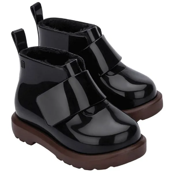 Mini Melissa Chelsea Boot Baby 32833 PRETO/CAFÉ 23/24