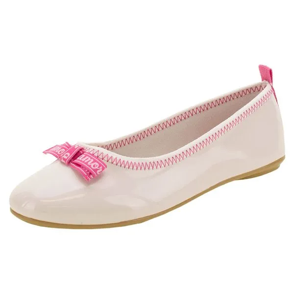 Sapatilha Feminina Infantil Molekinha - 2502375 BRANCO/ROSA 26