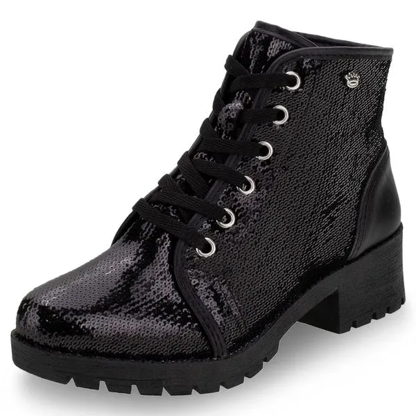 Bota Infantil Feminina Pink Cats - V1191 PRETO 36