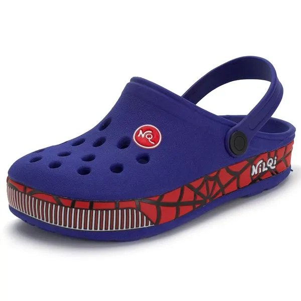 Clog Infantil NilQi - 072 AZUL/VERMELHO 25/26