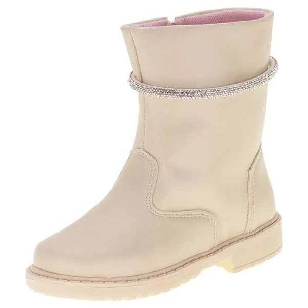 Bota Infantil Feminina Doce Menina 1501 MARFIM 23