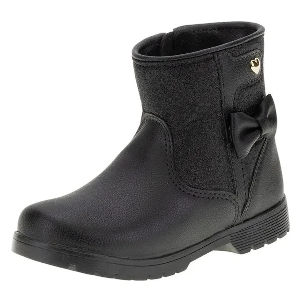 Bota Infantil Feminina Lily Kids - 15084 PRETO 20