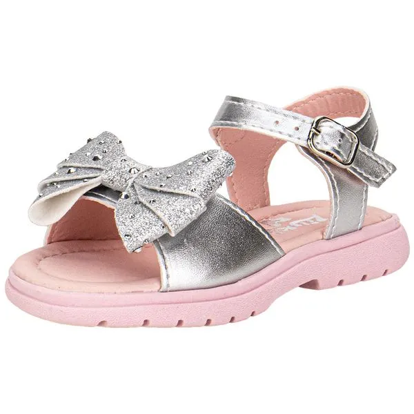 Sandália Infantil Feminina Lily Kids 10171 PRATA 24