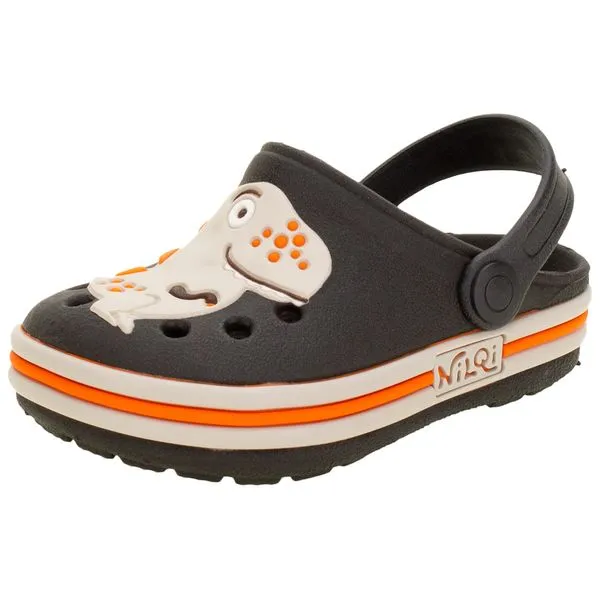Clog Infantil NilQi - 072 PRETO/CINZA 25/26