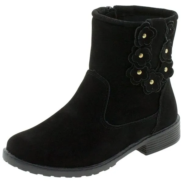 Bota Infantil Feminina Magia - 51004 PRETO/CAMURÇA 34
