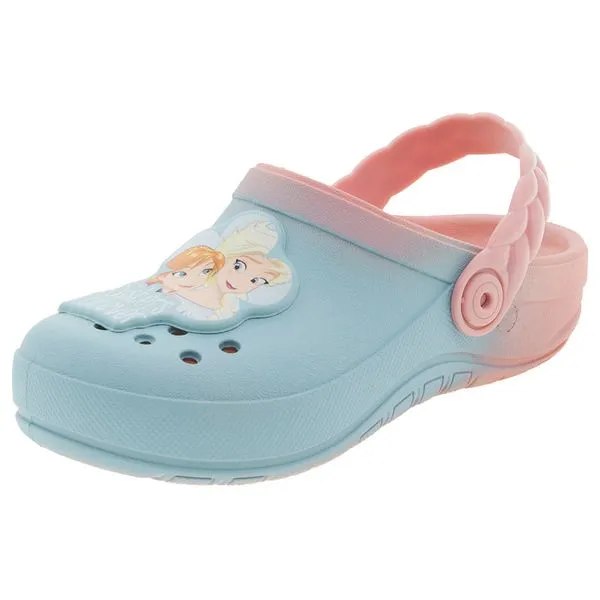 Clog Infantil Feminino Fairytale Grendene Kids - 21747 AZUL/ROSA 28