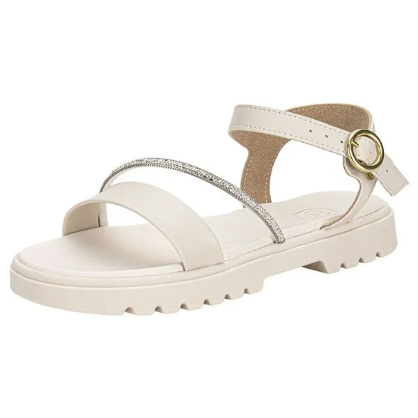 Sandália Infantil Feminina Molekinha 2344129 BRANCO/OFF 32