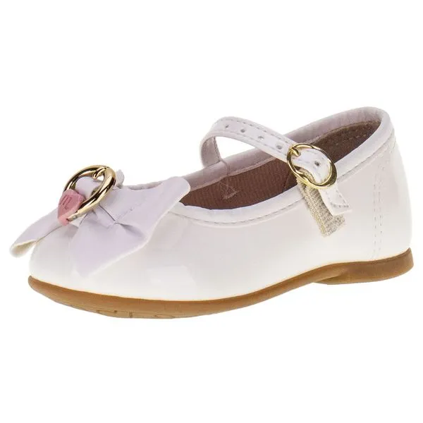 Sapatilha Infantil Feminina Baby Molekinha - 21061030 BRANCO 18