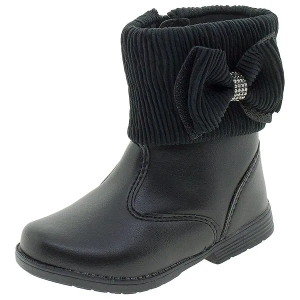 Bota Infantil Feminina Lily Kids - 15059 PRETO 25