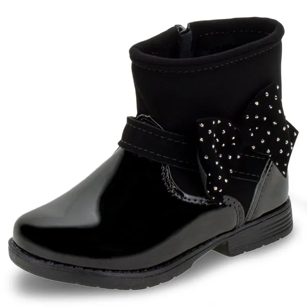 Bota Infantil Feminina Lily Kids - 15068 PRETO 26