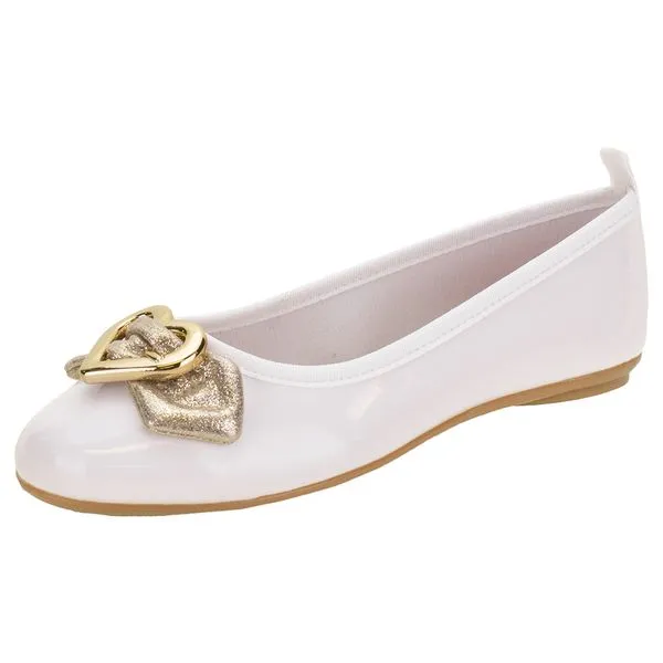 Sapatilha Infantil Feminina Molekinha - 2502333 BRANCO 01 34
