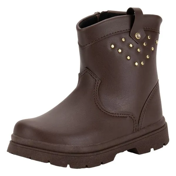Bota Infantil Feminina Lily Kids 15103 CAFÉ 24