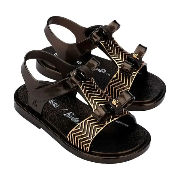 Mini Melissa Dream + Barbie Baby 35909 PRETO/DOURADO 20/21