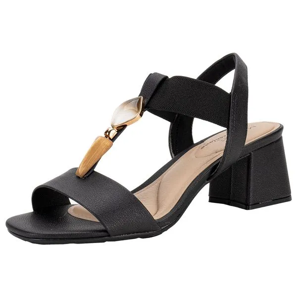 Sandália Feminina Salto Grosso Modare 7172113 PRETO 01 37