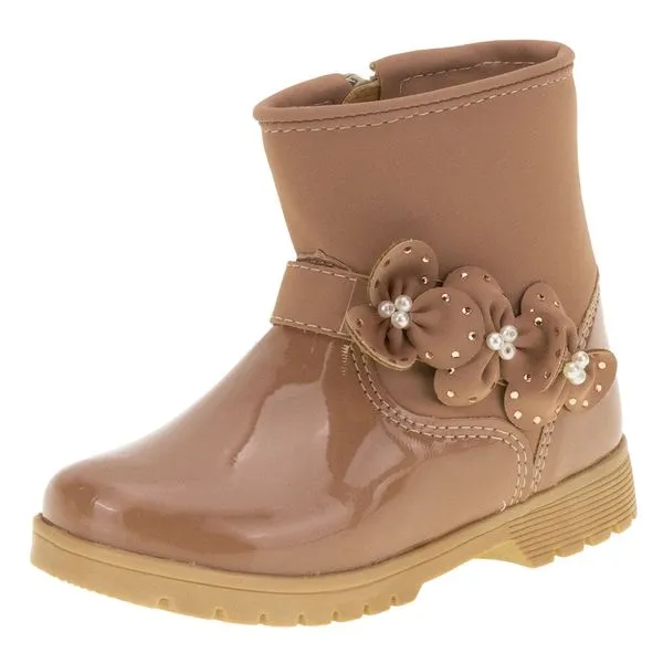 Bota Infantil Feminina Lily Kids - 15082 BEGE 23