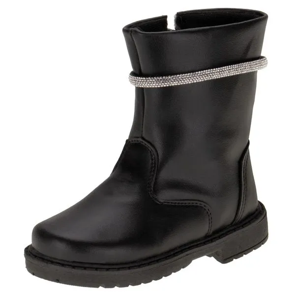 Bota Infantil Feminina Doce Menina 1501 PRETO 23