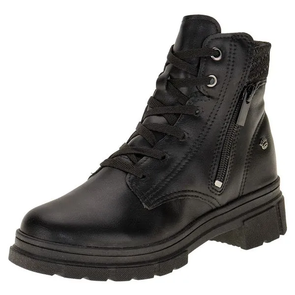 Bota Infantil Feminina Coturno Pink Cats V4281 PRETO 32