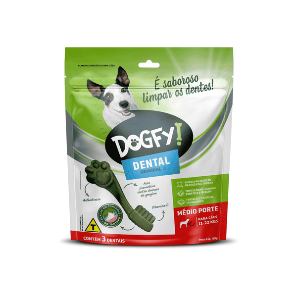 Petisco Dogfy Dental para Cães de Médio Porte 3 unidades