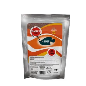 Ração Básica para Peixes Ornamentais Bits Alho Fina Mega Food 100g
