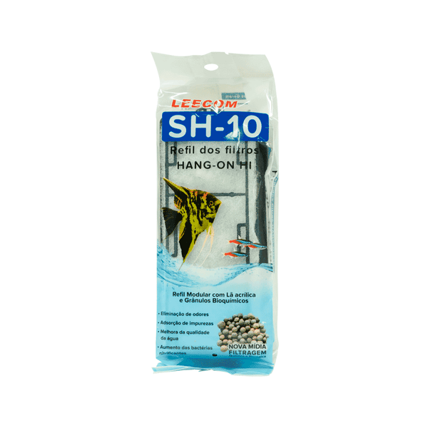 Refil Filtro Externo Leecom Carvão 2 unidades