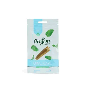 Petisco Stick Oral Care Menta Cães Raças Pequenas Origem Natural 3 unidades
