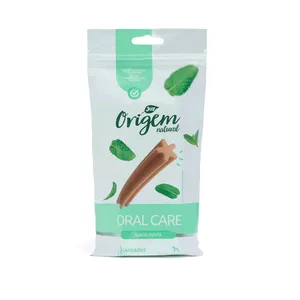 Petisco Stick Oral Care Menta Cães Raças Grandes Origem Natural 3 unidades