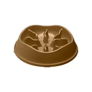 Comedouro Lento com Labirinto Stark Pet Bege 350 ml
