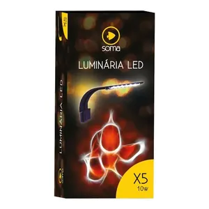 Luminária de Led Soma 10W Branca e Azul 127V