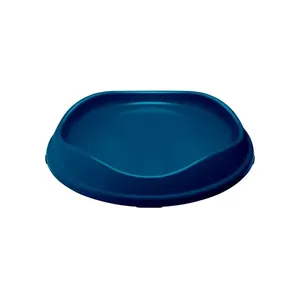 Comedouro Raso para Gatos Stark Pet Azul Único
