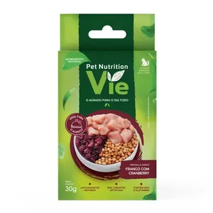 Petisco Pet Nutrition Vie para Gatos Frango com Cranberry 30 g
